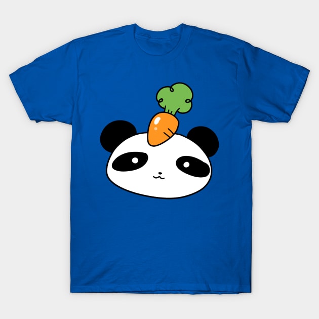 Carrot Panda Face T-Shirt by saradaboru